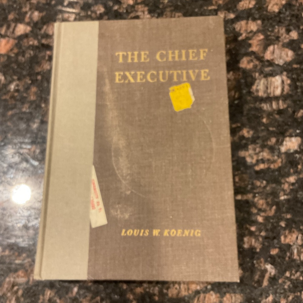 The Chief Executive Hardcover Book